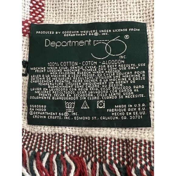 Department 56 Snow babies Throw Blanket 68”x46” 100% Cotton USA - Picture 8 of 8